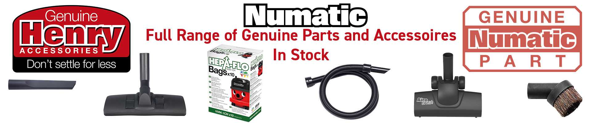 Gen Numatic Accessories - Banner Image